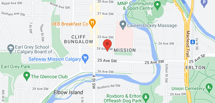 map of 201 315 24 Avenue SW